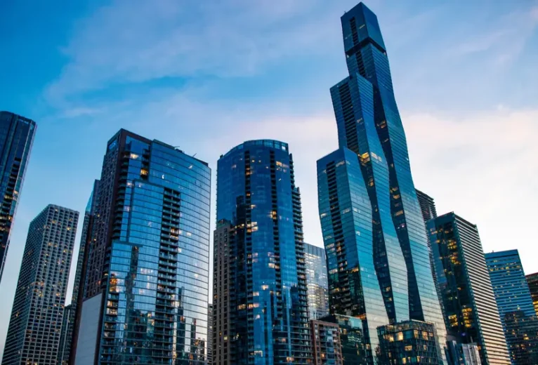 strong skyscrappers.